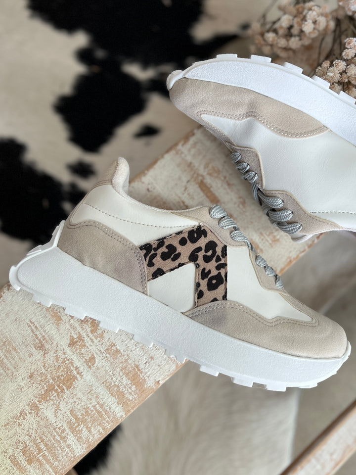 Smith Tan Leopard Sneakers