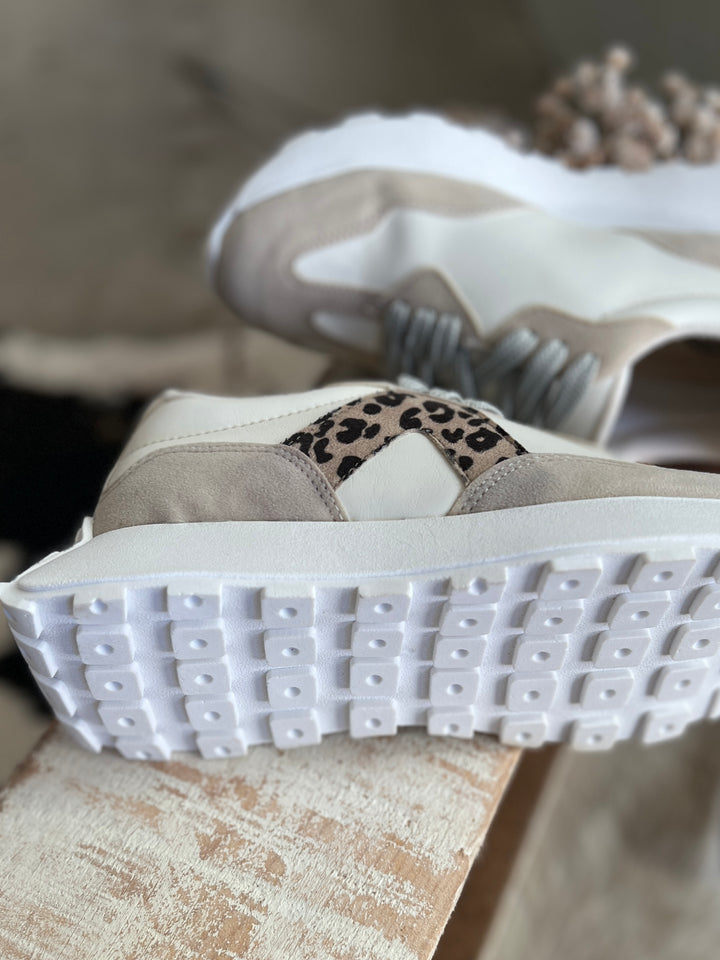 Smith Tan Leopard Sneakers