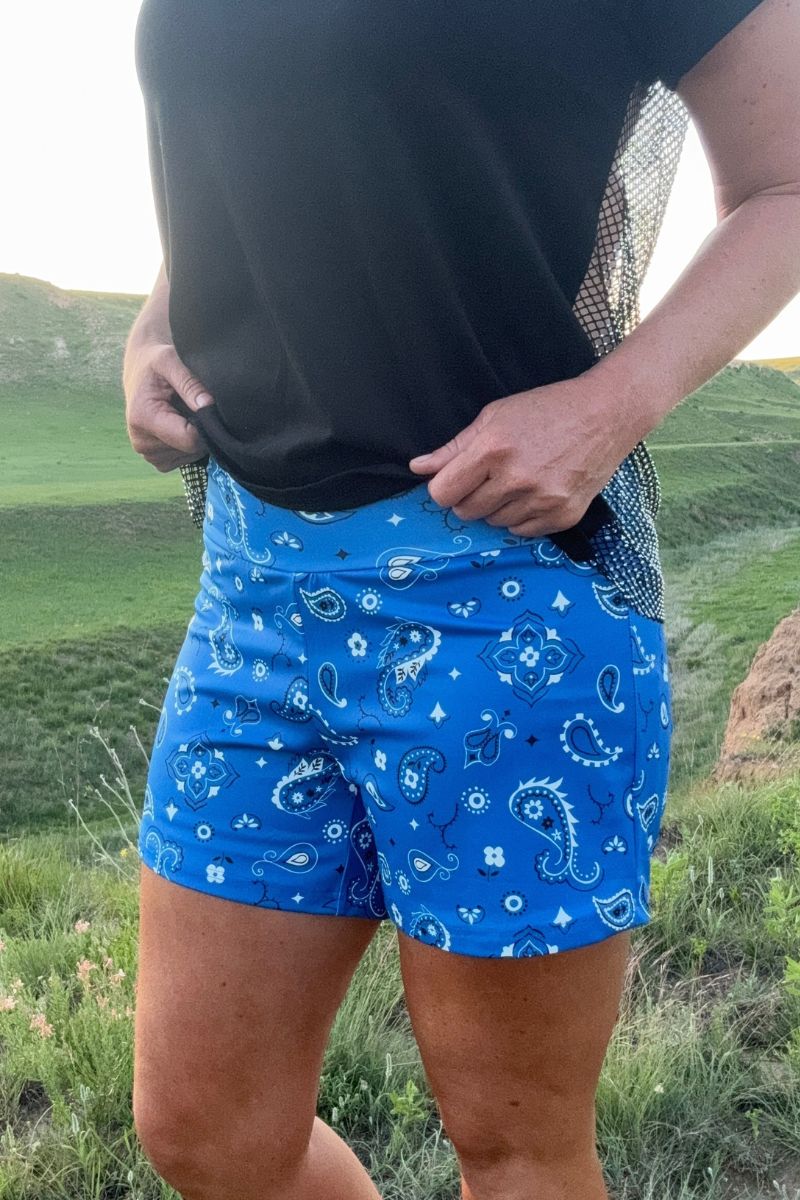 Sterling Kreek Bandana Babe Blue Shorts