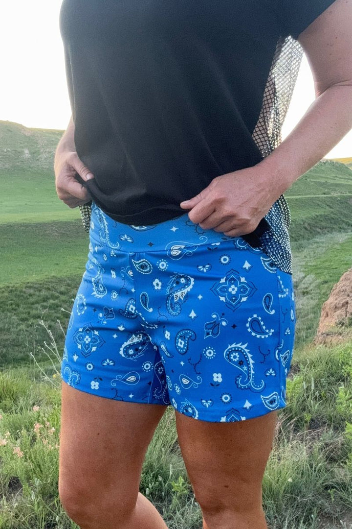 Sterling Kreek Bandana Babe Blue Shorts