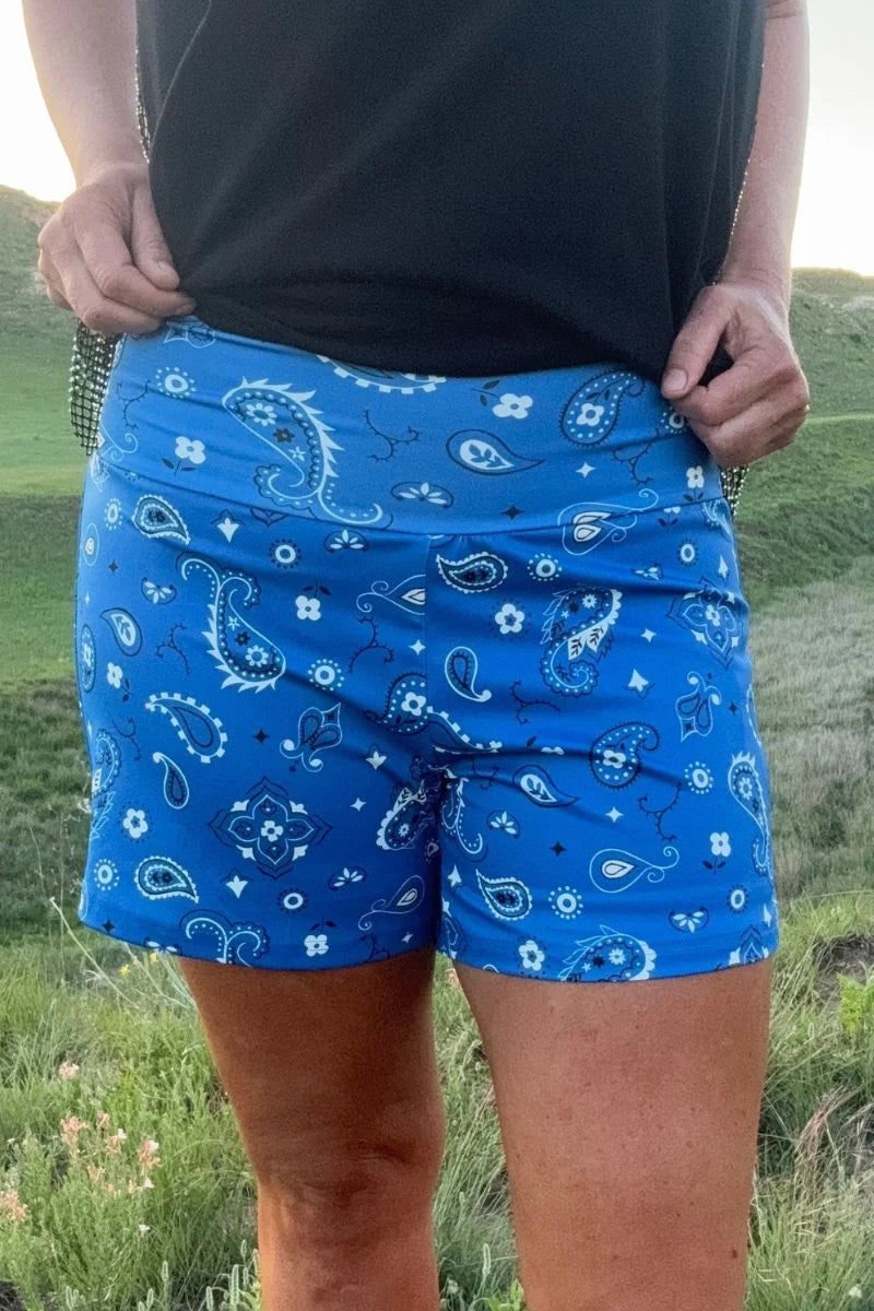 Sterling Kreek Bandana Babe Blue Shorts