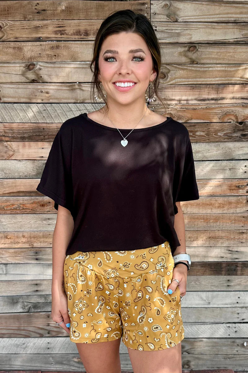 Sterling Kreek Bandana Babe Yellow Shorts