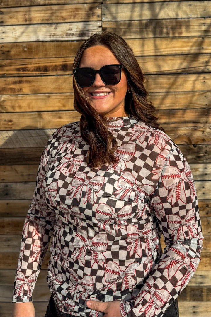 Sterling Kreek Dirt and Diamonds Mesh Top