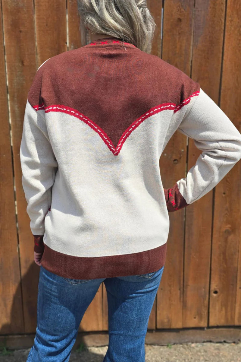Sterling Kreek Dust and Spurs Knit Sweater
