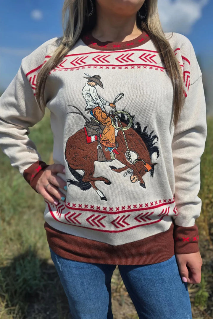 Sterling Kreek Dust and Spurs Knit Sweater
