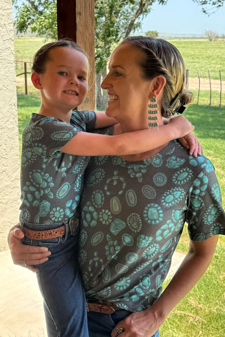 Sterling Kreek Forever In Turquoise Crew Neck Top