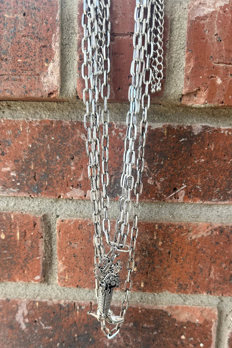 Sterling Kreek Head Over Boots Necklace