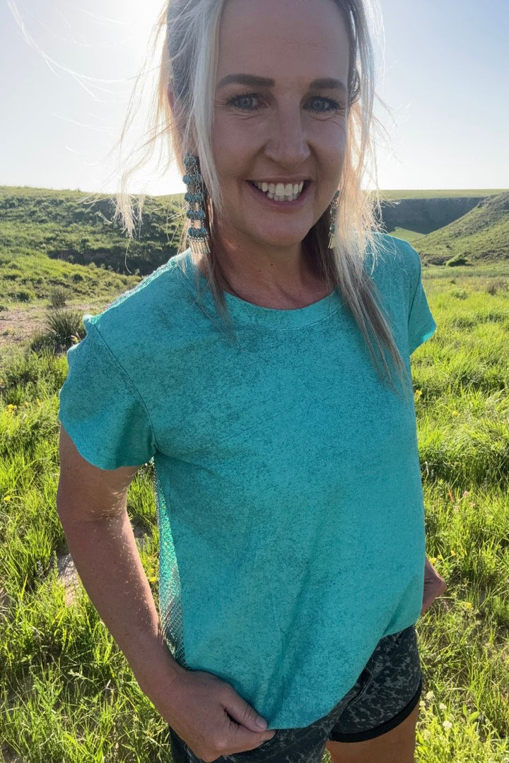 Sterling Kreek Hit The Backroads Rhinestones Top