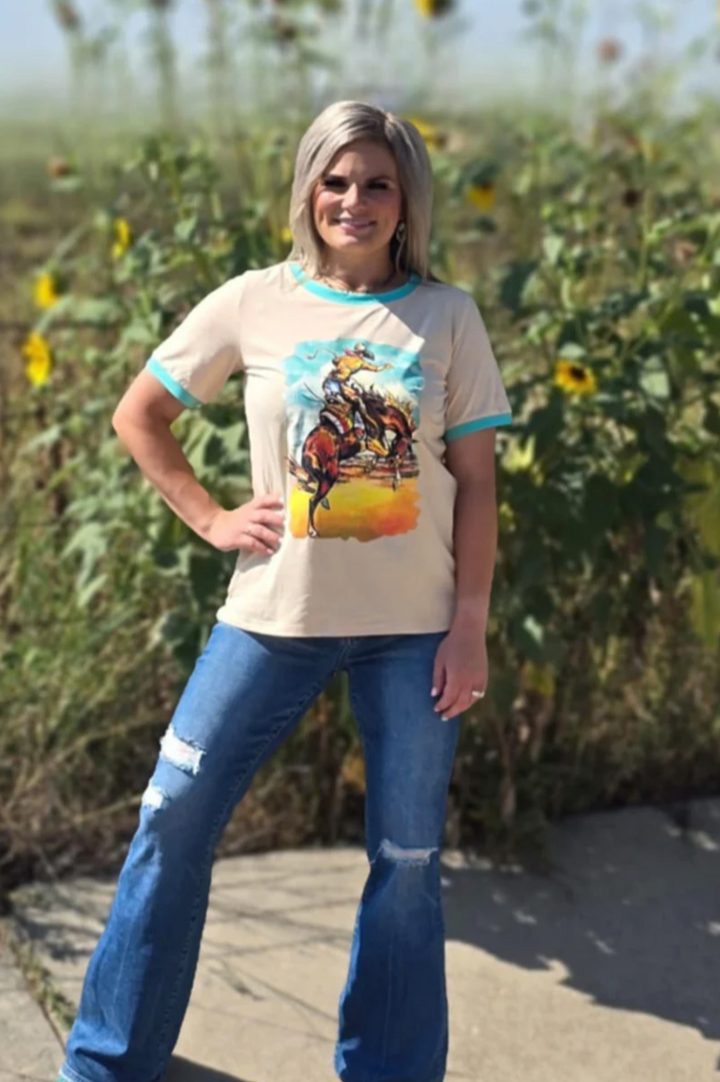 Sterling Kreek Last Wild Ride Ringer Tee