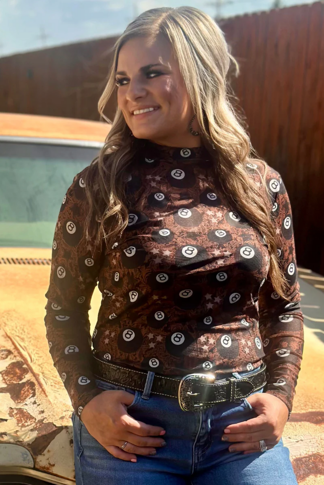 Sterling Kreek Lucky Shot Mesh Top