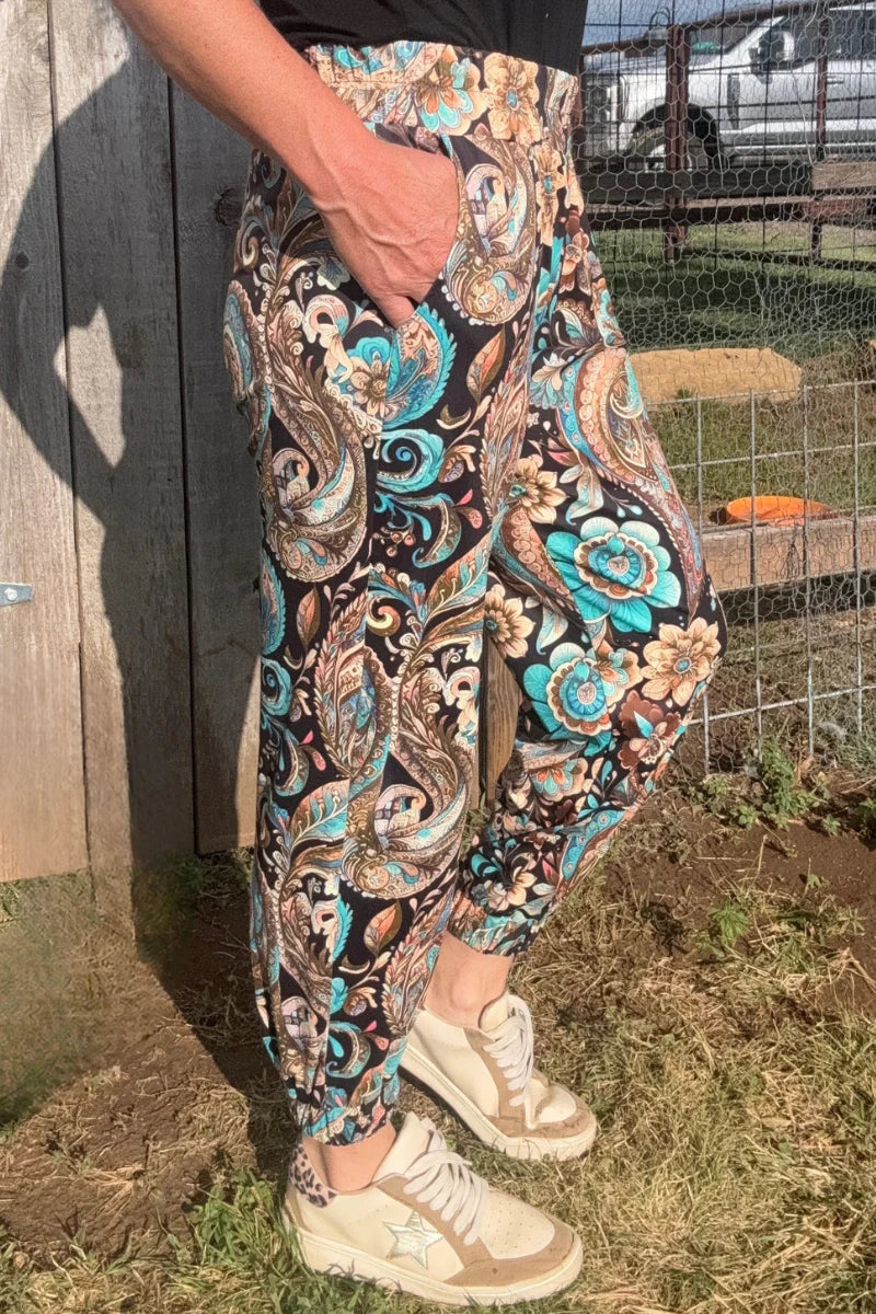 Sterling Kreek Oh My Paisley Joggers