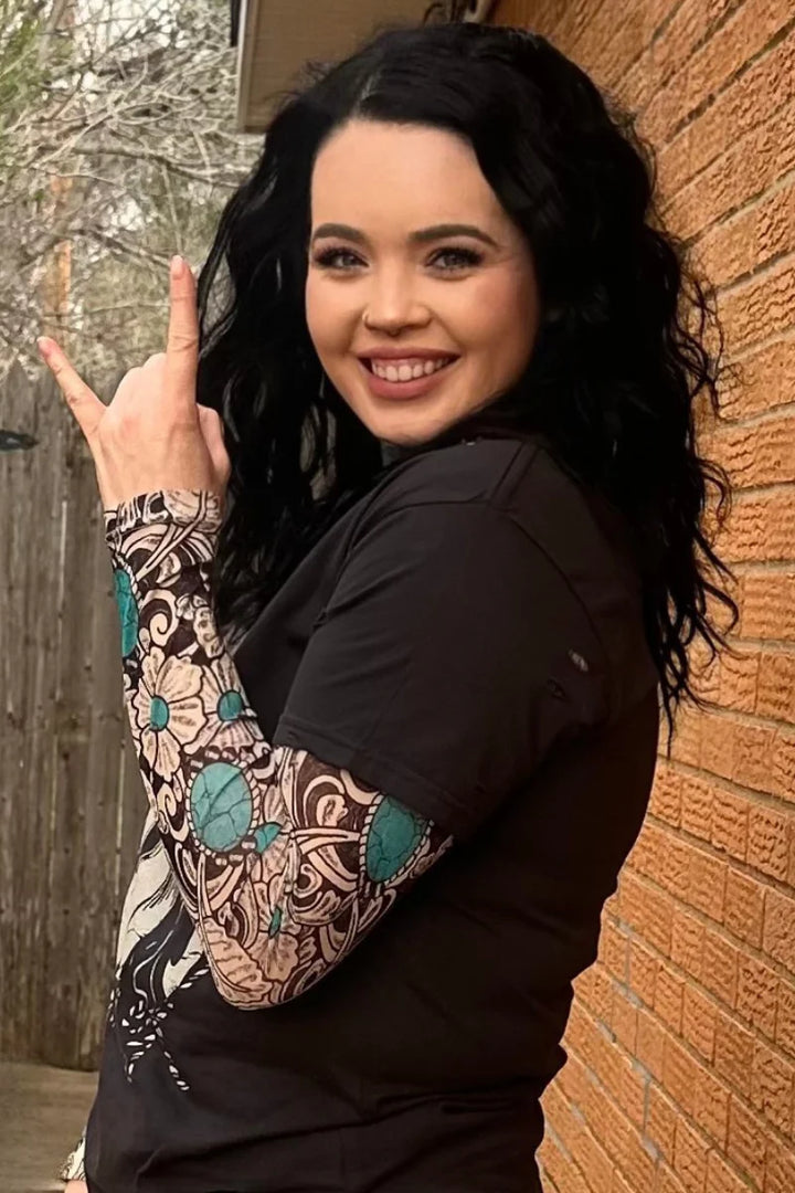 Sterling Kreek Tattoos On This Town Mesh Top