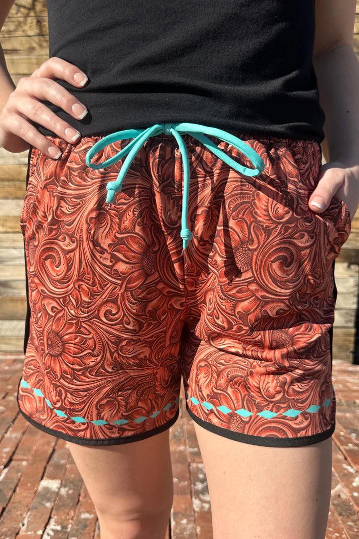 Sterling Kreek Tooled Beauty Shorts- Long