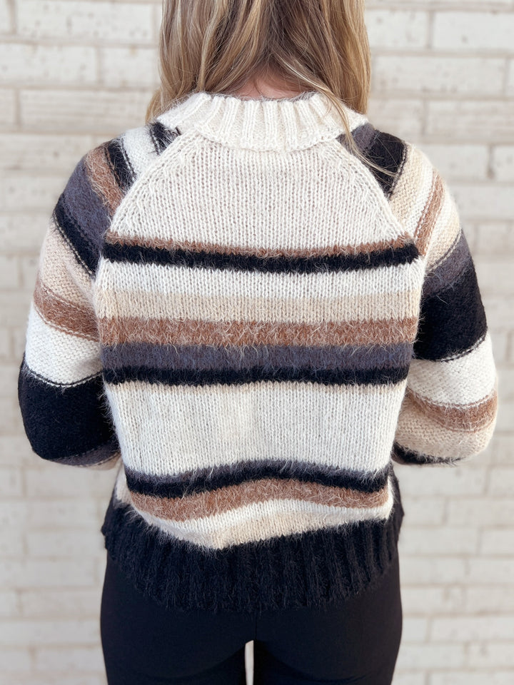 Striped Mohair Sweater - 2 Colors | gussieduponline