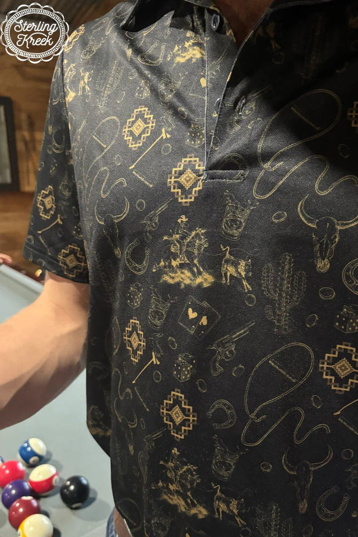 Sterling Kreek The Gambler Polo Shirt | gussieduponline