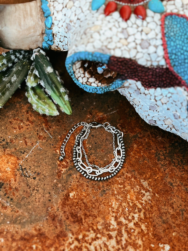 Triple Strand Trio Western Bracelet | gussieduponline