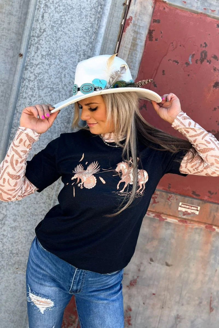 Sterling Kreek Turkey Roper Tee | gussieduponline