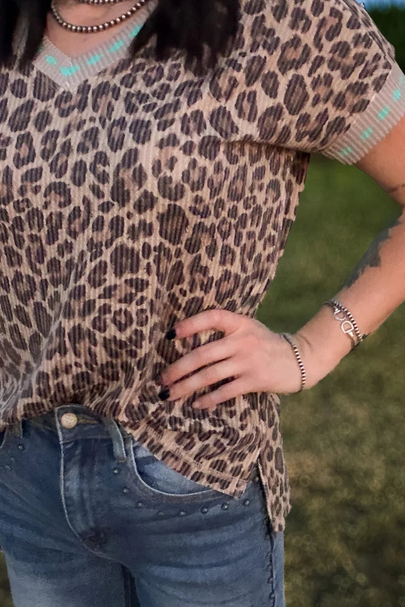 Wild West Leopard Top