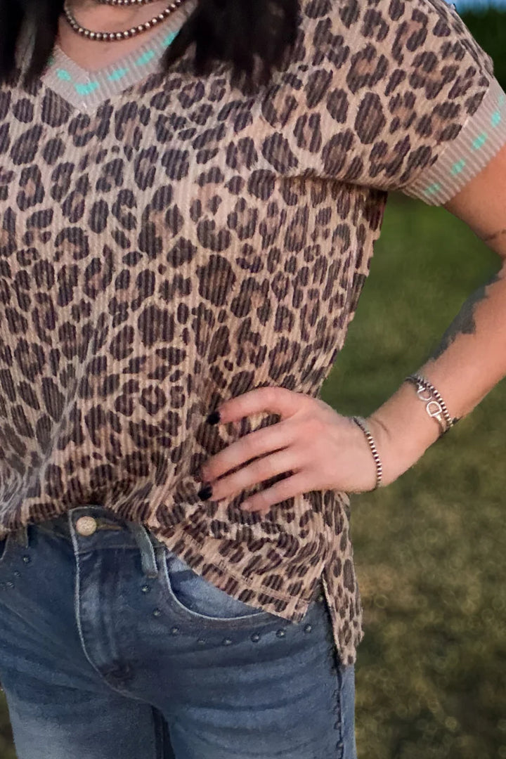 Wild West Leopard Top