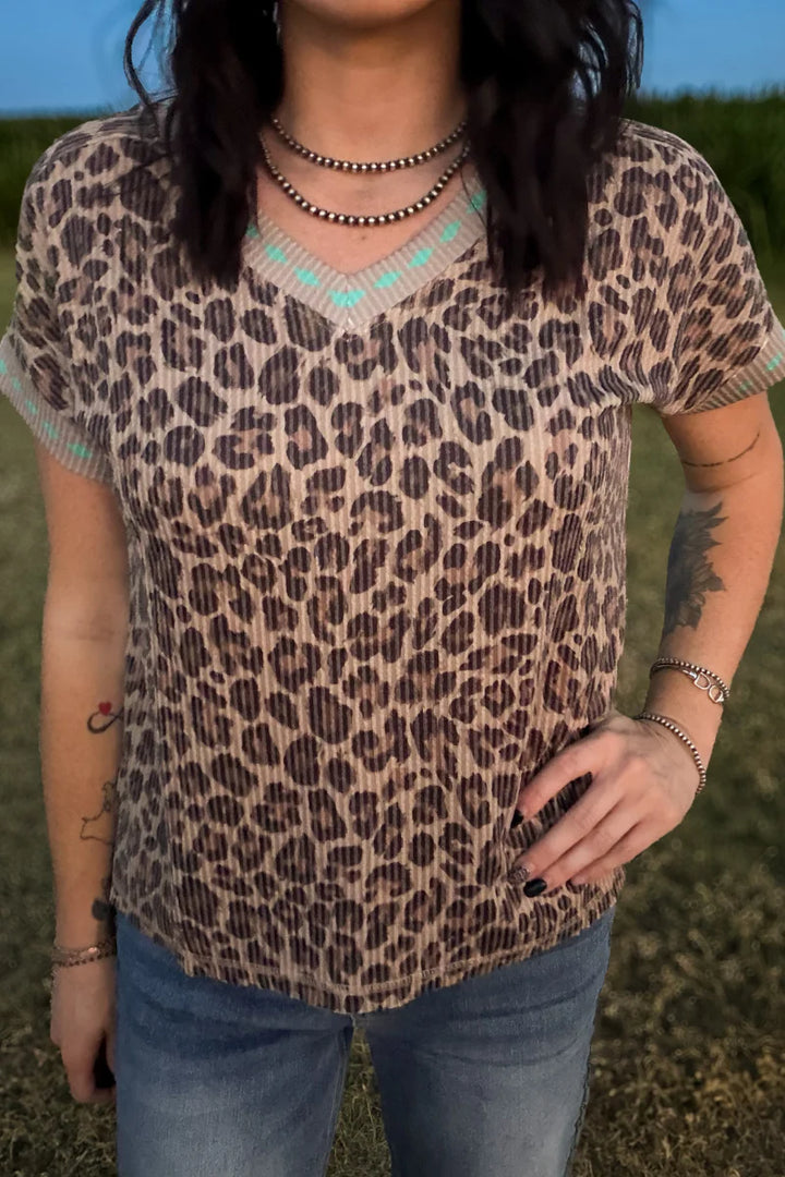 Wild West Leopard Top