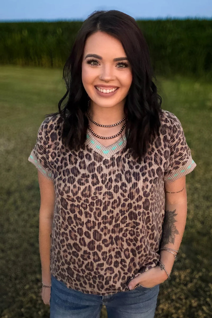Wild West Leopard Top