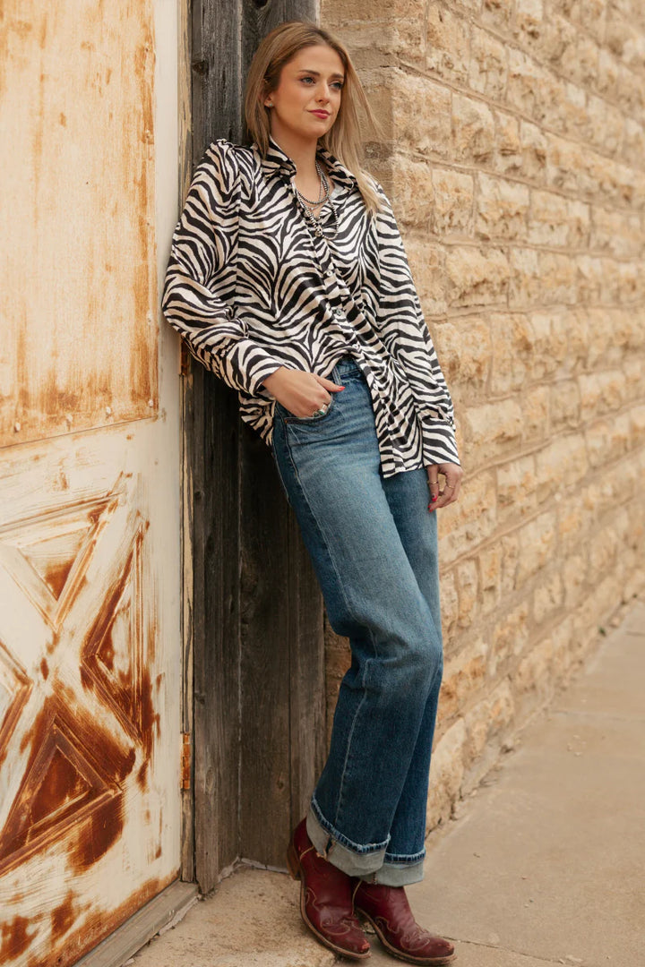 Sterling Kreek Cowgirl Safari Button Up