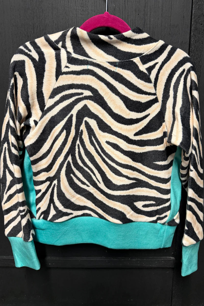 KIDS Sterling Kreek Desert Stripe Turquoise Pullover