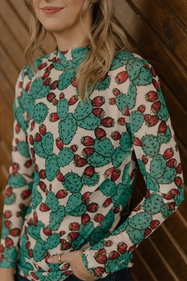 Sterling Kreek Cactus County Mesh Top