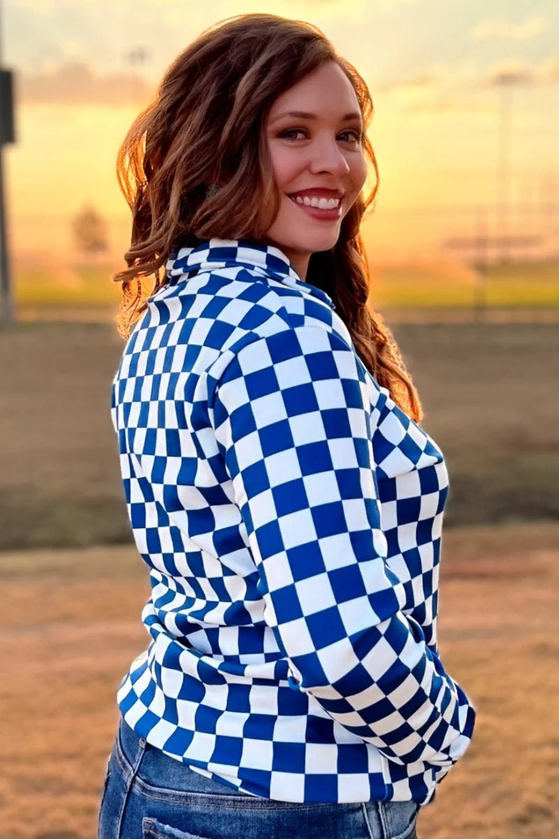 Sterling Kreek Blue Pep Rally Pullover | gussieduponline