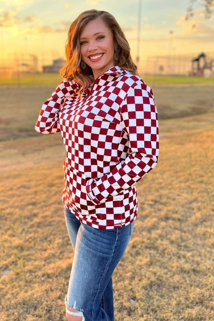 Sterling Kreek Maroon Pep Rally Pullover | gussieduponline