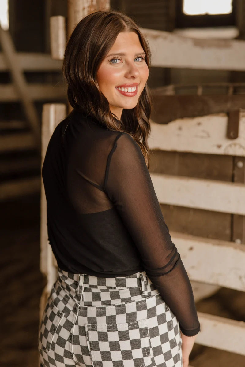 Sterling Kreek Night Sky Mesh Top