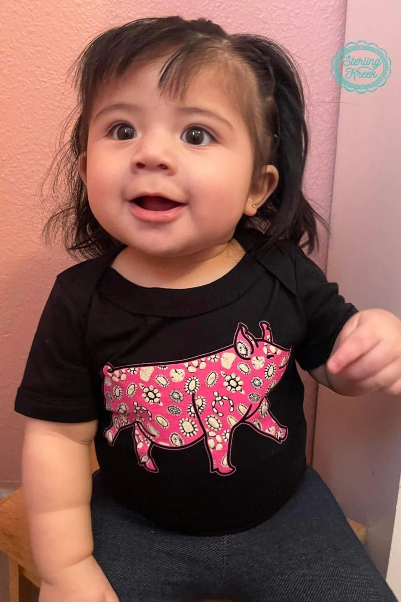 KIDS Concho Pig Onsie | gussieduponline