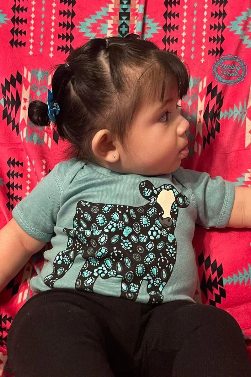 KIDS Concho Steer Onsie | gussieduponline