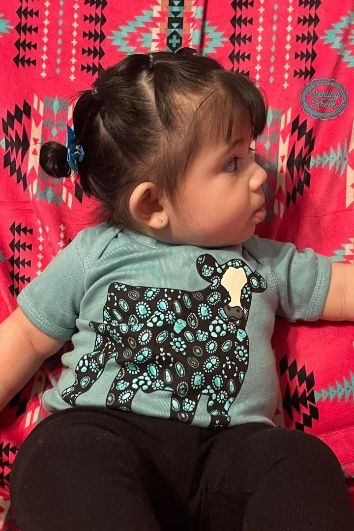 KIDS Concho Steer Onsie | gussieduponline