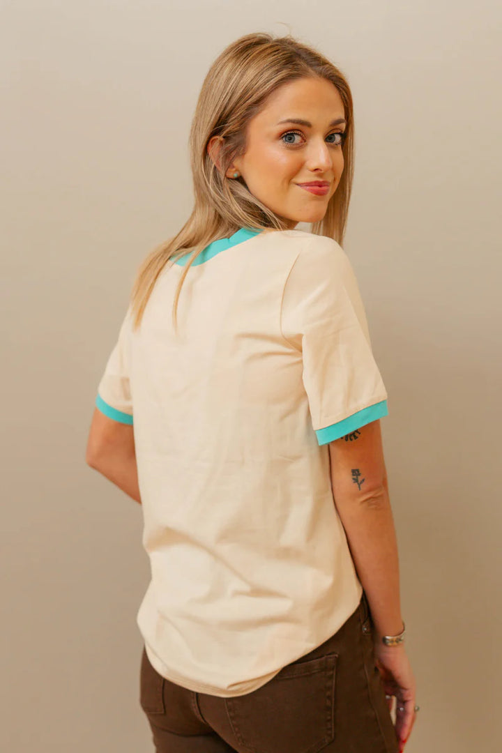 Sterling Kreek Turquoise Trail Ringer Tee