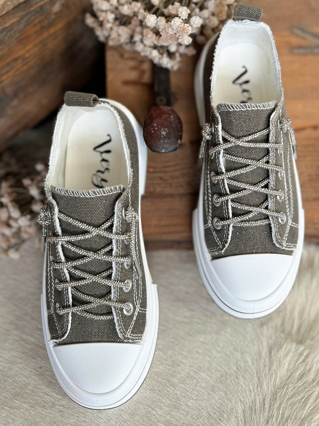 Very G Pink Subtle Sparkle Sneakers (Copy) | gussieduponline