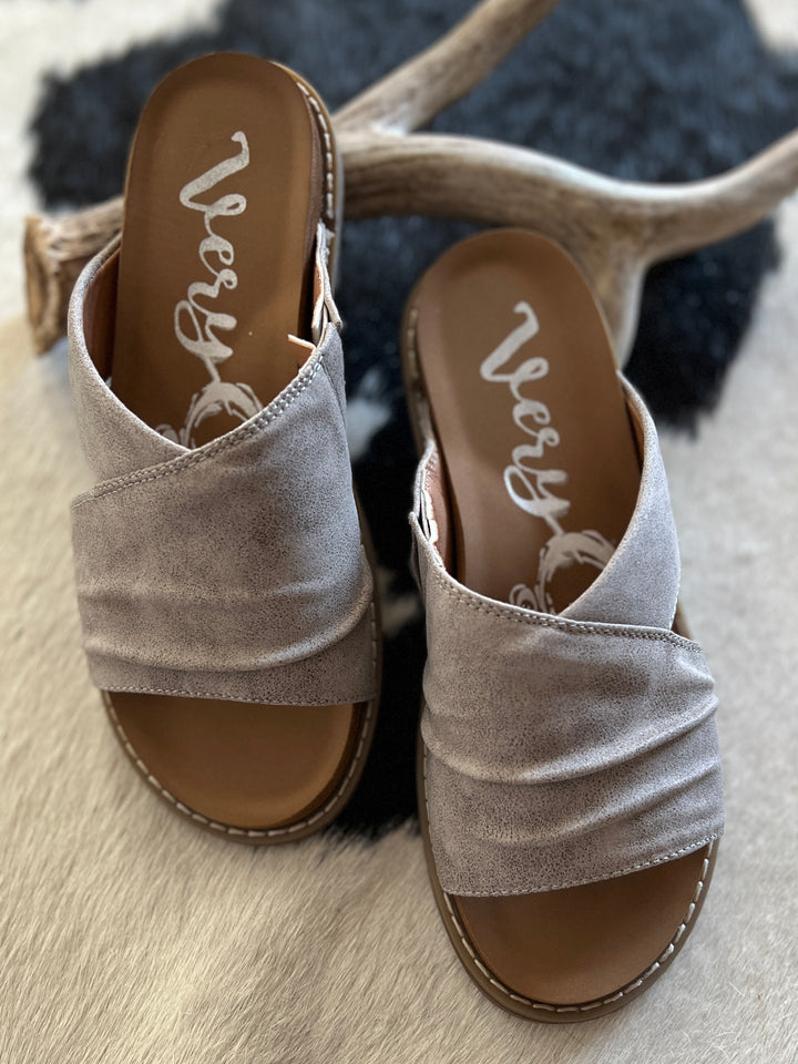 Very G Jolene Grey Sandals