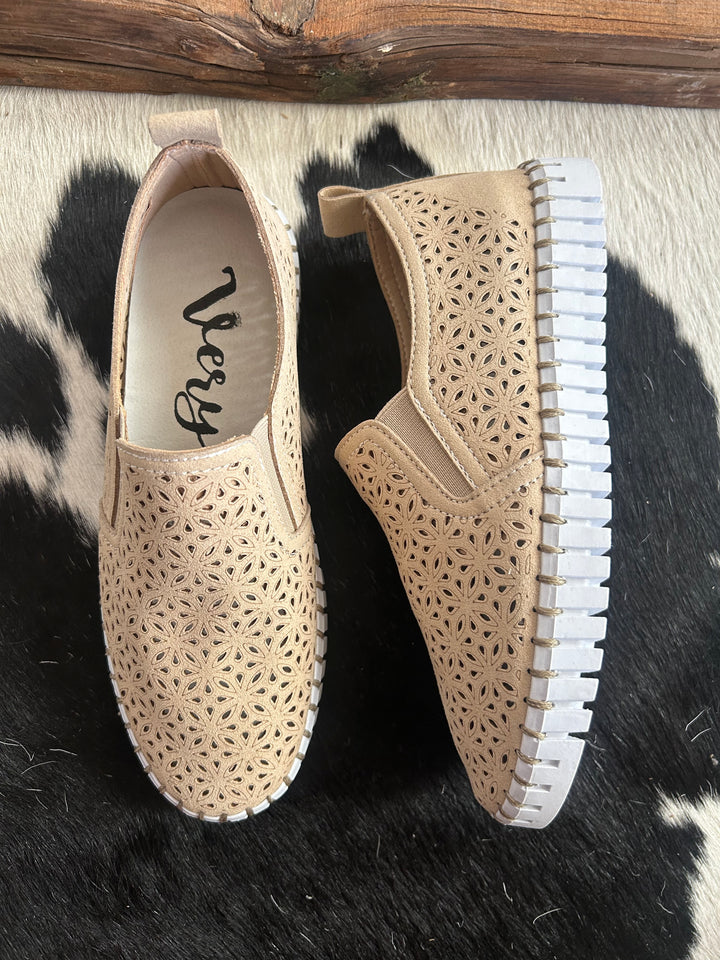 Very G Nude Shandy Slip On Shoes