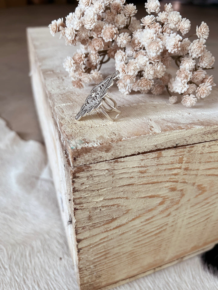 Vintage Inspired Adjustable Concho Ring | gussieduponline