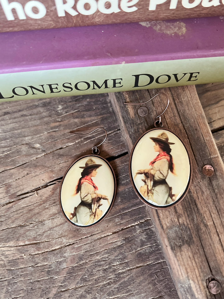 Vintage Inspired Frontier Women Dangle Earrings