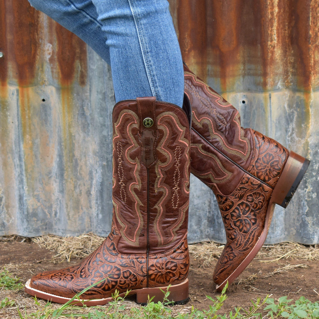 Winner's Circle Tooled Leather Boots | gussieduponline