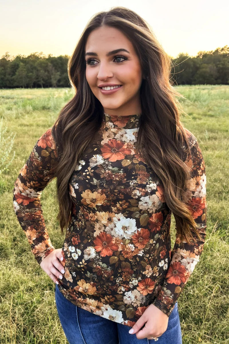 Maple Bloom Mesh Top