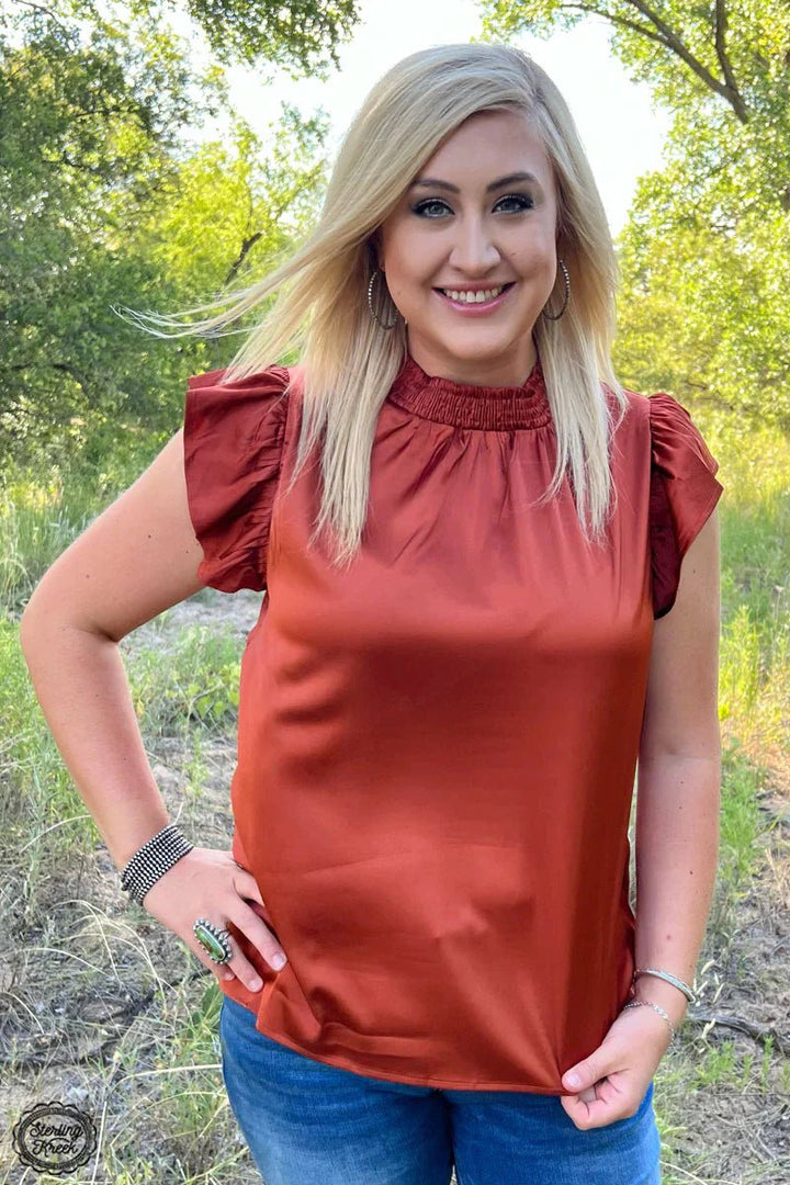 Plus Rustic Babydoll Top | gussieduponline