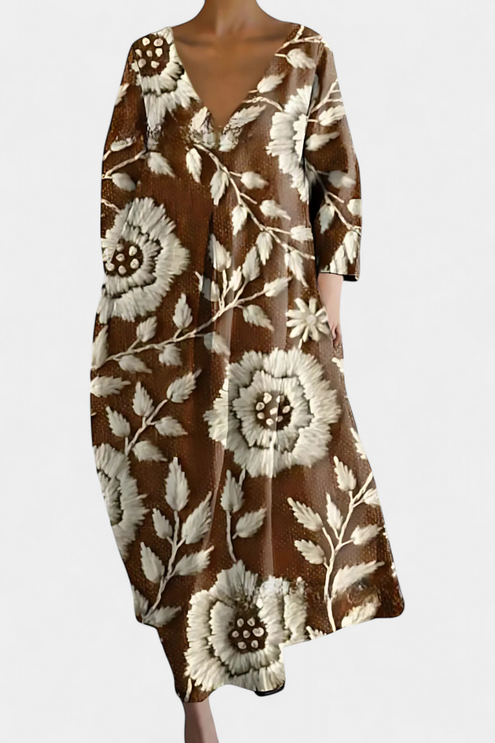 Isalinde | Comfortable V-Neck Dress