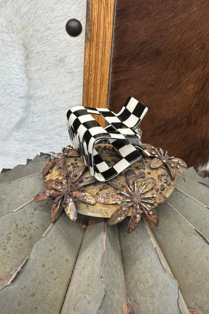 MINI Sterling Kreek Checked Funky Black Clip