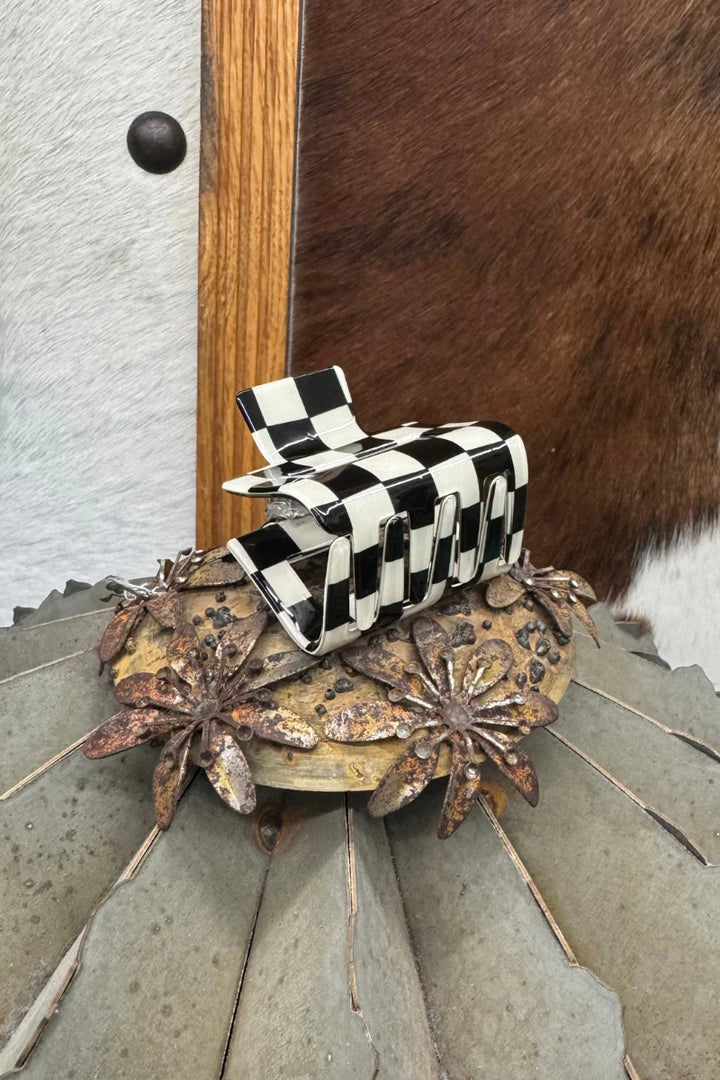 MINI Sterling Kreek Checked Funky Black Clip