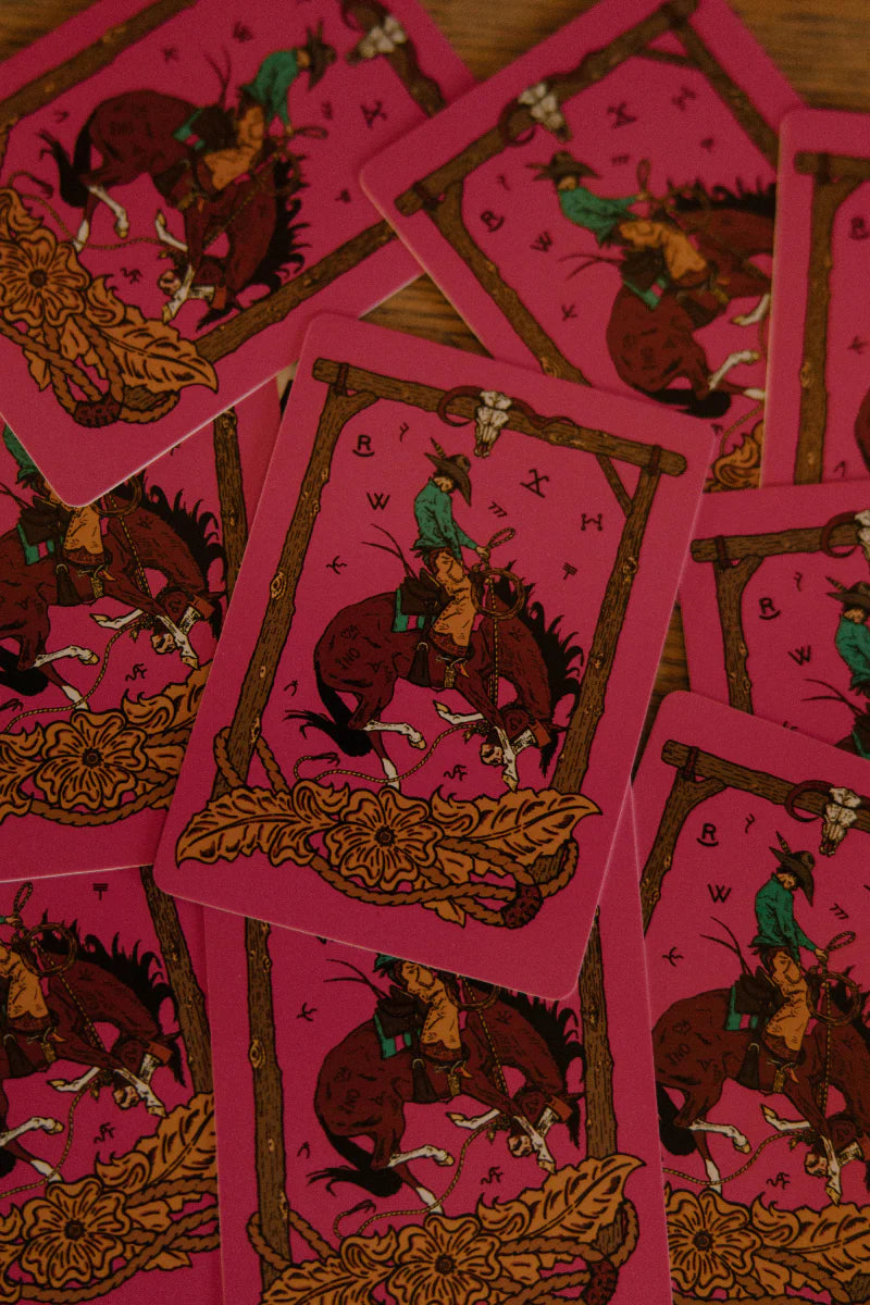 SK Pink Outlaw Playing Cards