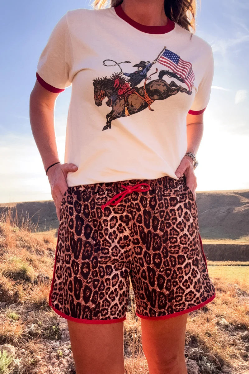 Sterling Kreek Cheetah Chic Long Shorts