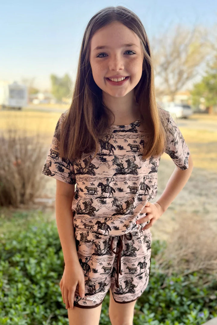 KIDS Sterling Kreek Blush Day Workin Top