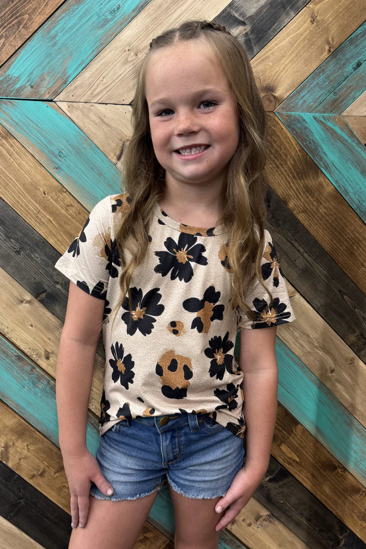 KIDS Sterling Kreek Desert Leopard Top